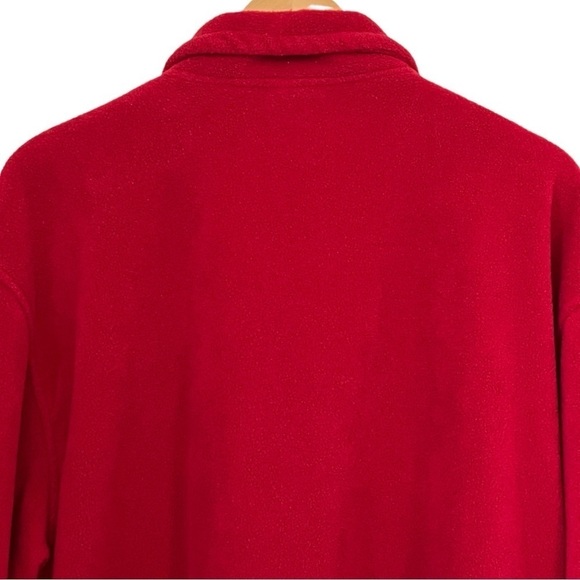 University of Alabama Red Half Zip Fleece Pullover with Embroidered Logo Sz. Lg. - Picture 4 of 10